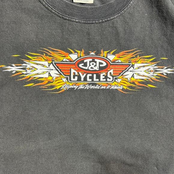 Vintage Y2K Sturgis Bike Rally Tee Mens XL Front Back AOP Faded Black Pink Shirt - Picture 4 of 6